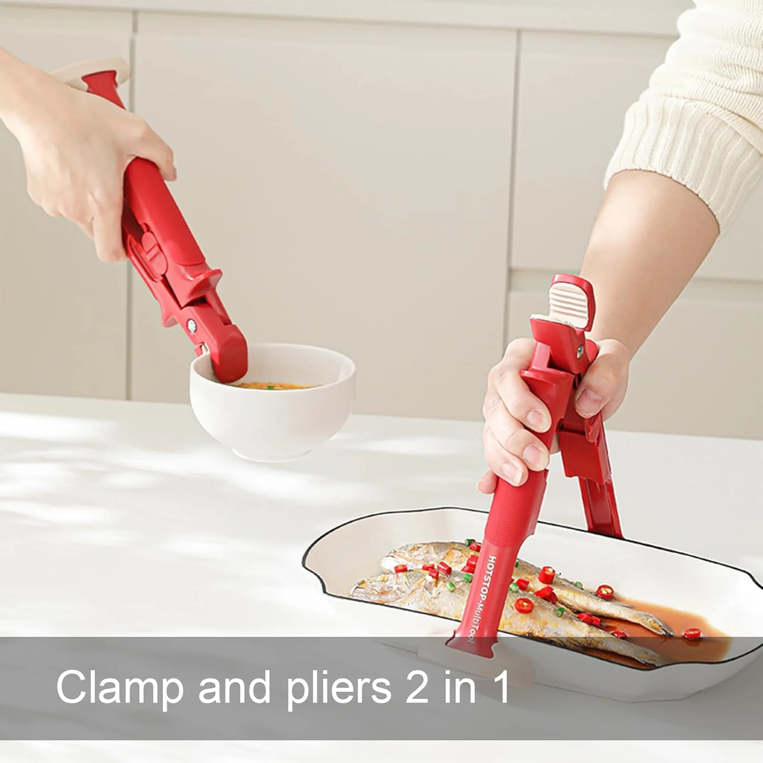 Daphtora® 2-in-1 Anti-Scald Bowl Holder Clip	𝐟𝐨𝐫 𝐊𝐢𝐭𝐜𝐡𝐞𝐧 - Image 2