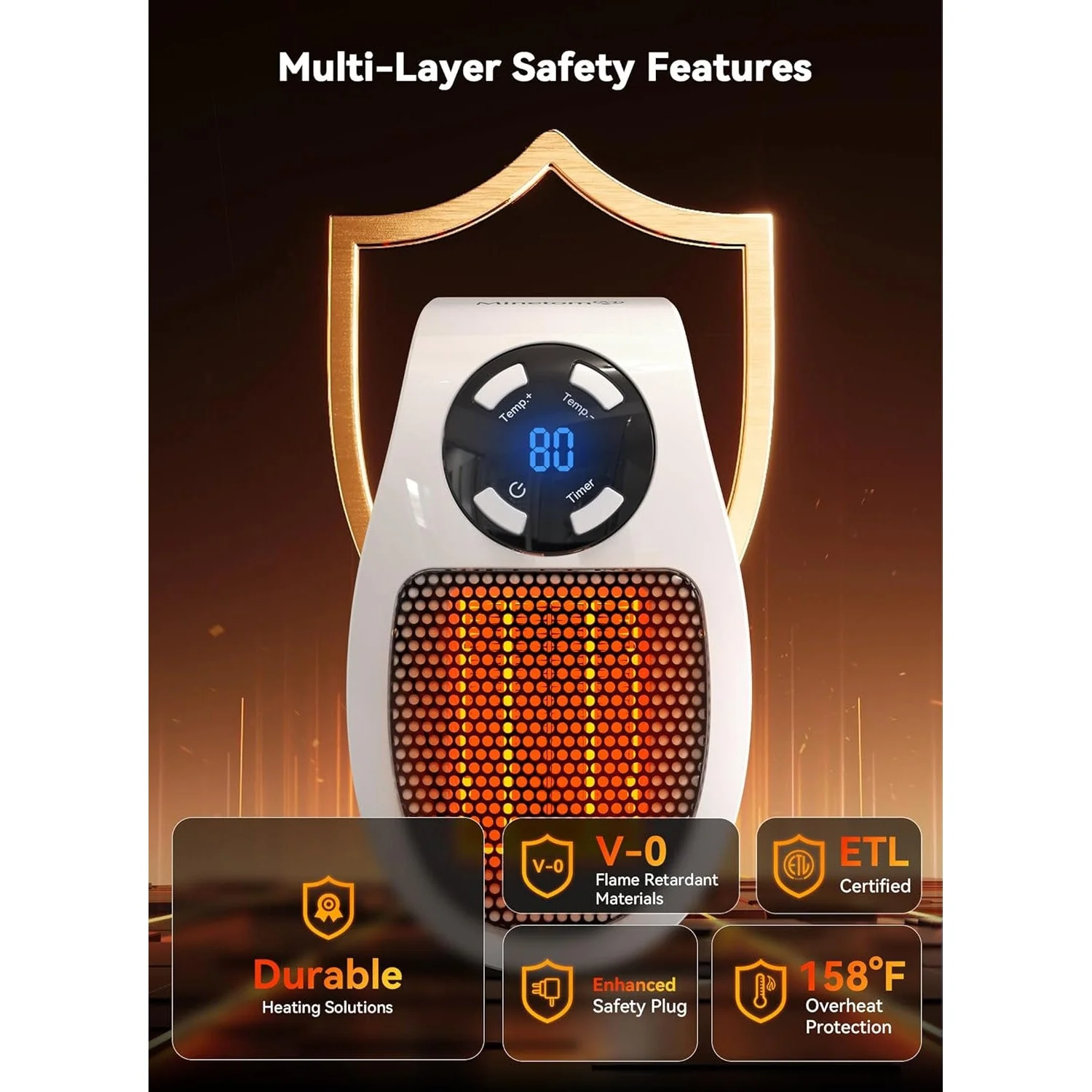 Daphtore® Plug-In Portable Mini Heater 𝗣𝗿𝗼 - Image 3