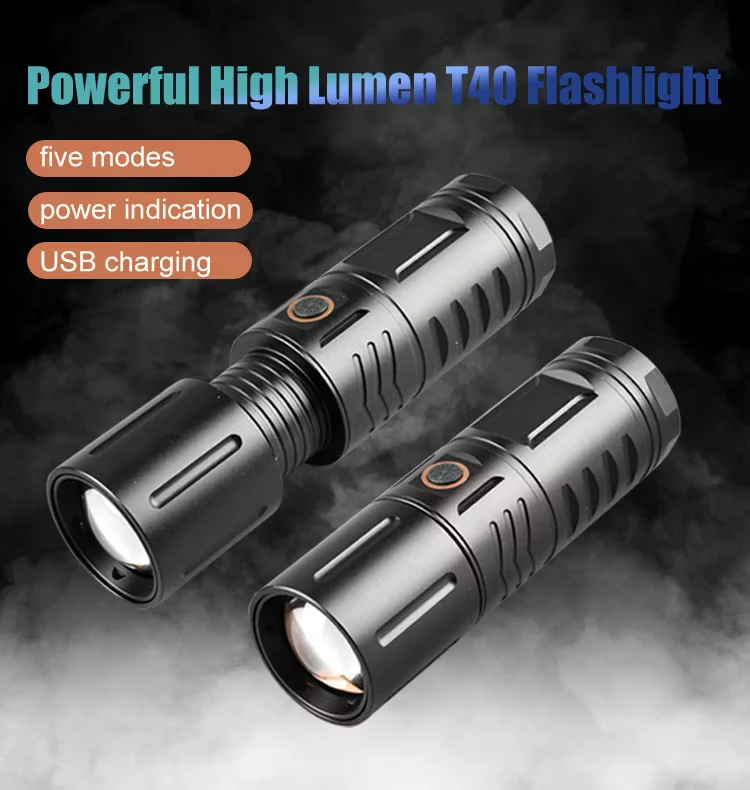 Daphtora® NightPiercerX1 Rechargeable High Lumens IPX6 Waterproof LED Flashlight - Image 3