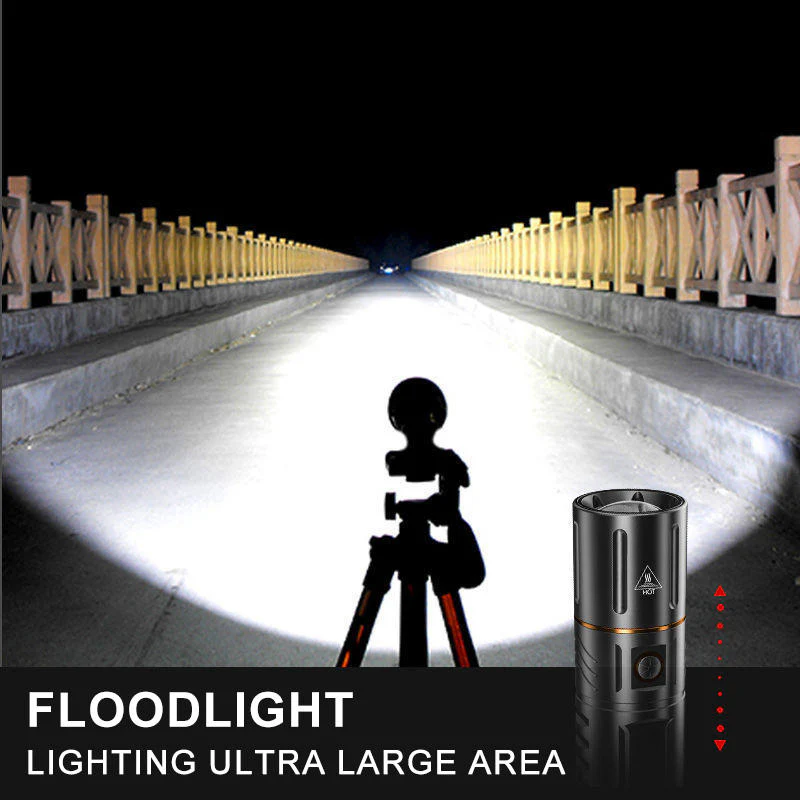 Daphtora® NightPiercerX1 Rechargeable High Lumens IPX6 Waterproof LED Flashlight - Image 5