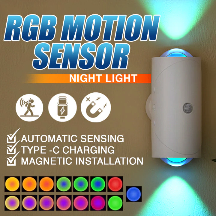 Daphtora® RGB Motion Sensor Night Light